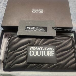 Versace Jean Couture Wallet black and white.
